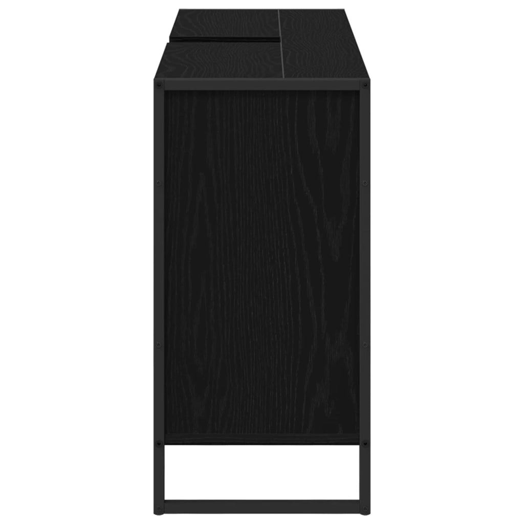 Mobile da Bagno Rovere Nero 60 x 30 x 60 cm Legno multistrato
