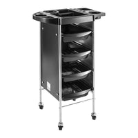 Tavolo da servizio parrucchiere con cassetti neri 14_0007820