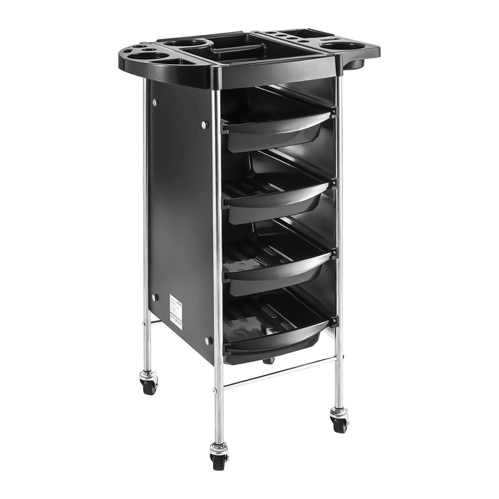 Tavolo da servizio parrucchiere con cassetti neri 14_0007820