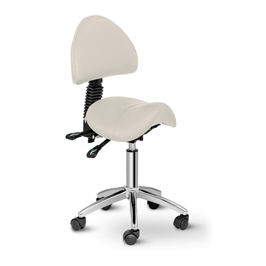 Sgabello sedile sella sedia con schienale beige 14_0003498