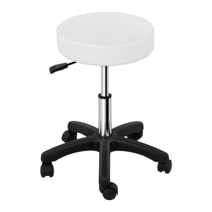 Sgabello sedia sedia da ufficio con ruote bianco 14_0003759