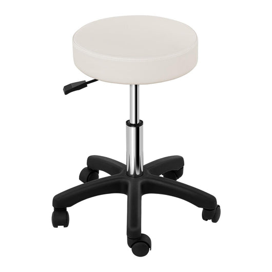 Sgabello sedia ufficio seduta con ruote beige 14_0003753