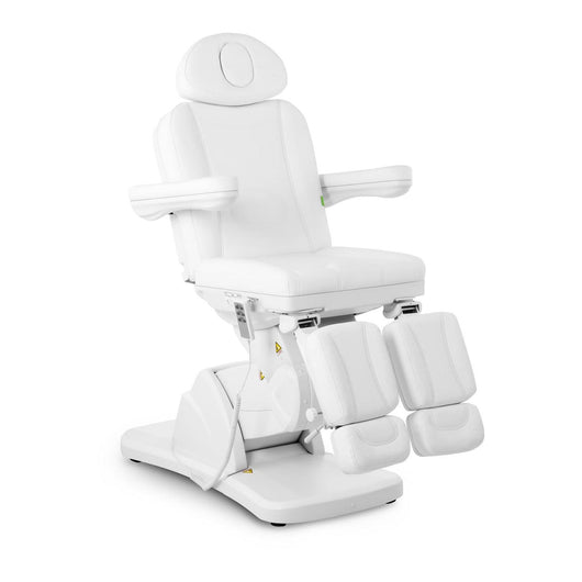 Poltrona pedicure elettrica professionale acciaio inox sintetico bianco 14_0001647