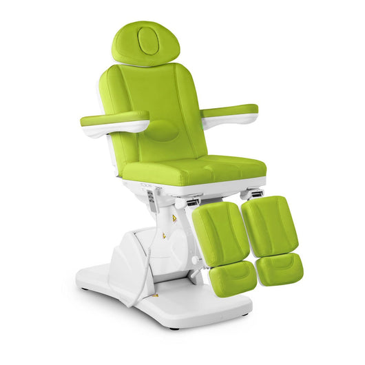 Poltrona pedicure elettrica professionale in acciaio inox sintetico verde 14_0001646
