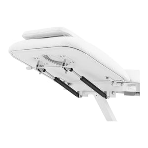 Lettino da massaggio professionale struttura in metallo rivestimento in PU bianco 14_0003631