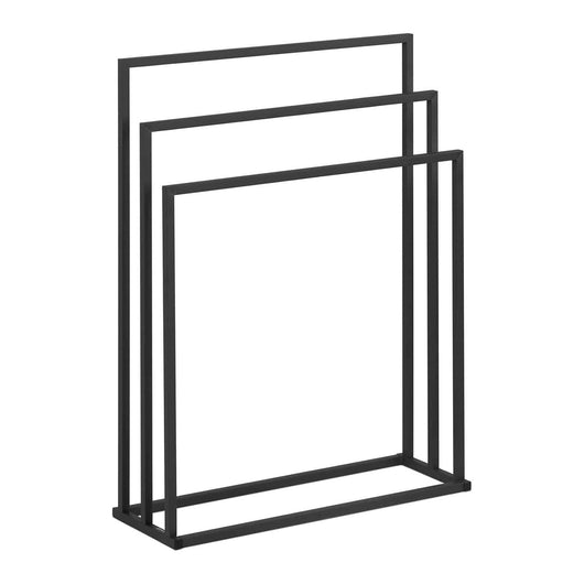 Porta asciugamani da terra in acciaio a 3 barre (3 barre, larghezza 65 cm, portata 6 kg, grigio scuro) 14_0004421