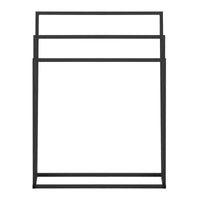 Porta asciugamani da terra in acciaio a 3 barre (3 barre, larghezza 65 cm, portata 6 kg, grigio scuro) 14_0004421