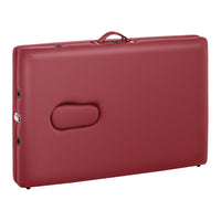 Lettino da massaggio pieghevole rosso rosso (struttura: faggio, rivestimento: PVC, altezza tavolo: 630 - 850 mm) rosso 14_0007734