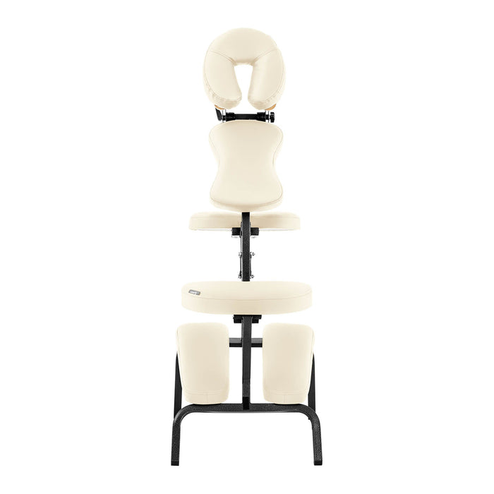 Poltrona massaggiante professionale pieghevole (struttura: acciaio rivestimento: PVC portata: 130 kg borsa inclusa) beige 14_0007736