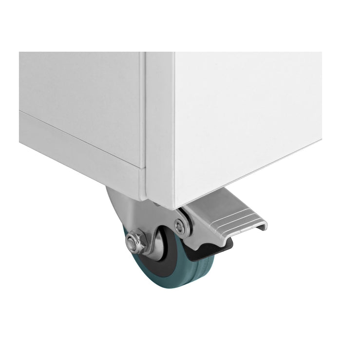 Tavolo manicure 120 x 503 x 803 cm con ventosa e poggiamani bianco 14_0007708