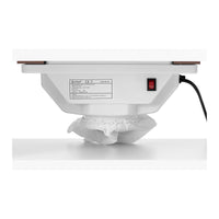 Tavolo manicure 120 x 503 x 803 cm con ventosa e poggiamani bianco 14_0007708