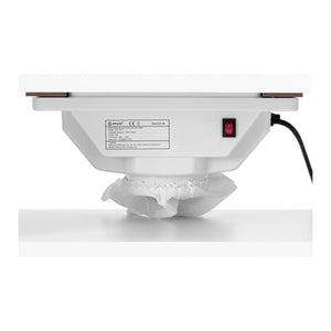 Tavolo manicure 120 x 503 x 803 cm con ventosa e poggiamani bianco 14_0007708