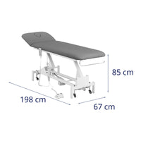 Lettino da massaggio - 1 motore - 200 kg - grigio bianco 14_0007758
