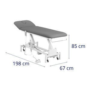 Lettino da massaggio - 1 motore - 200 kg - grigio bianco 14_0007758