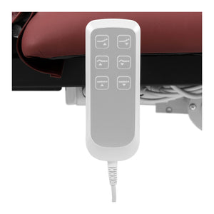 Lettino da massaggio - 3 motori - 250 kg - nero vino rosso 14_0007760