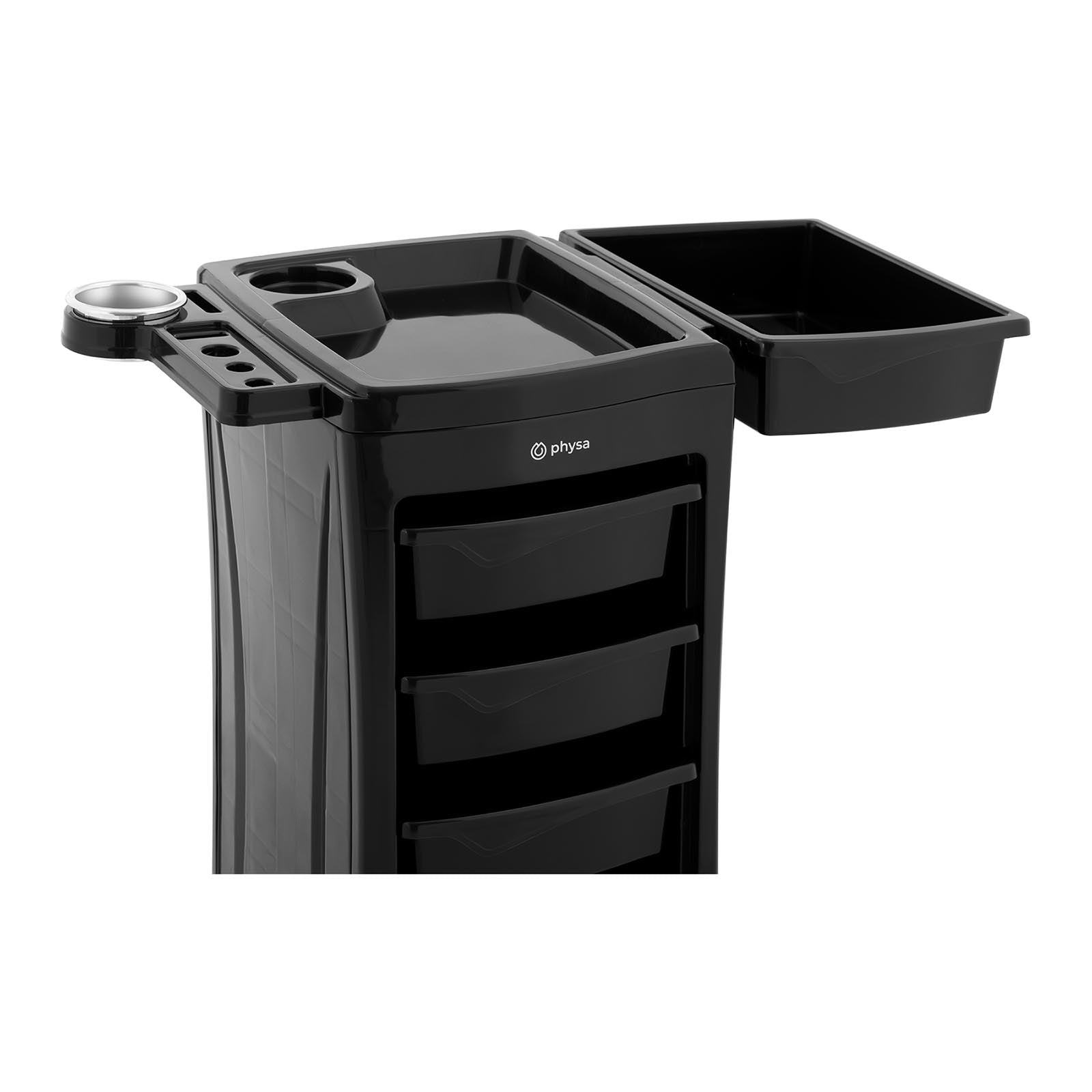 Carrello per parrucchiere per centri estetici (piano superiore: 485 x 380 mm 5 cassetti portata: 10 kg) 14_0007831