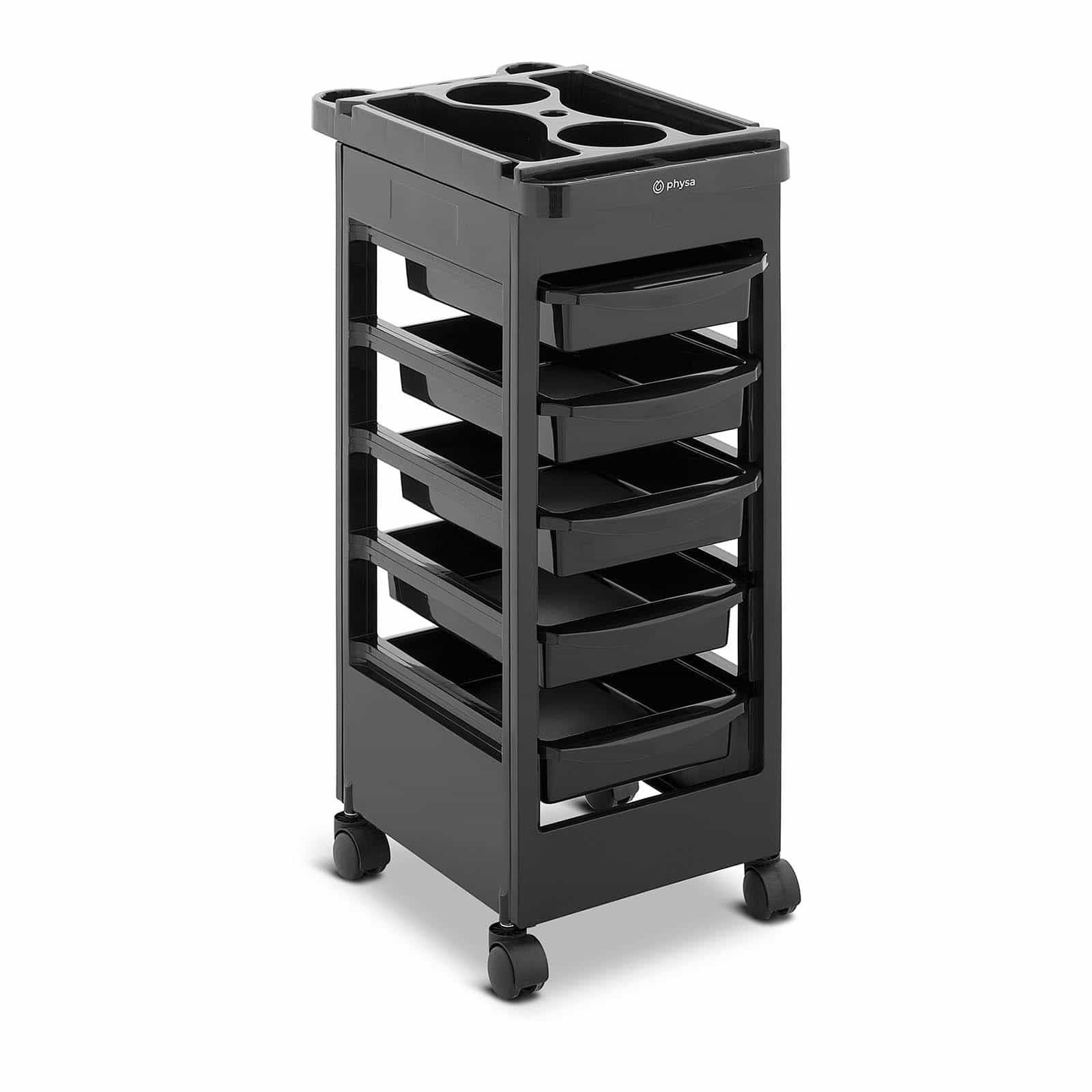 Carrello per parrucchiere per centri estetici (superiore: 495 x 315 mm 5 cassetti portata: 10 kg) 14_0007832