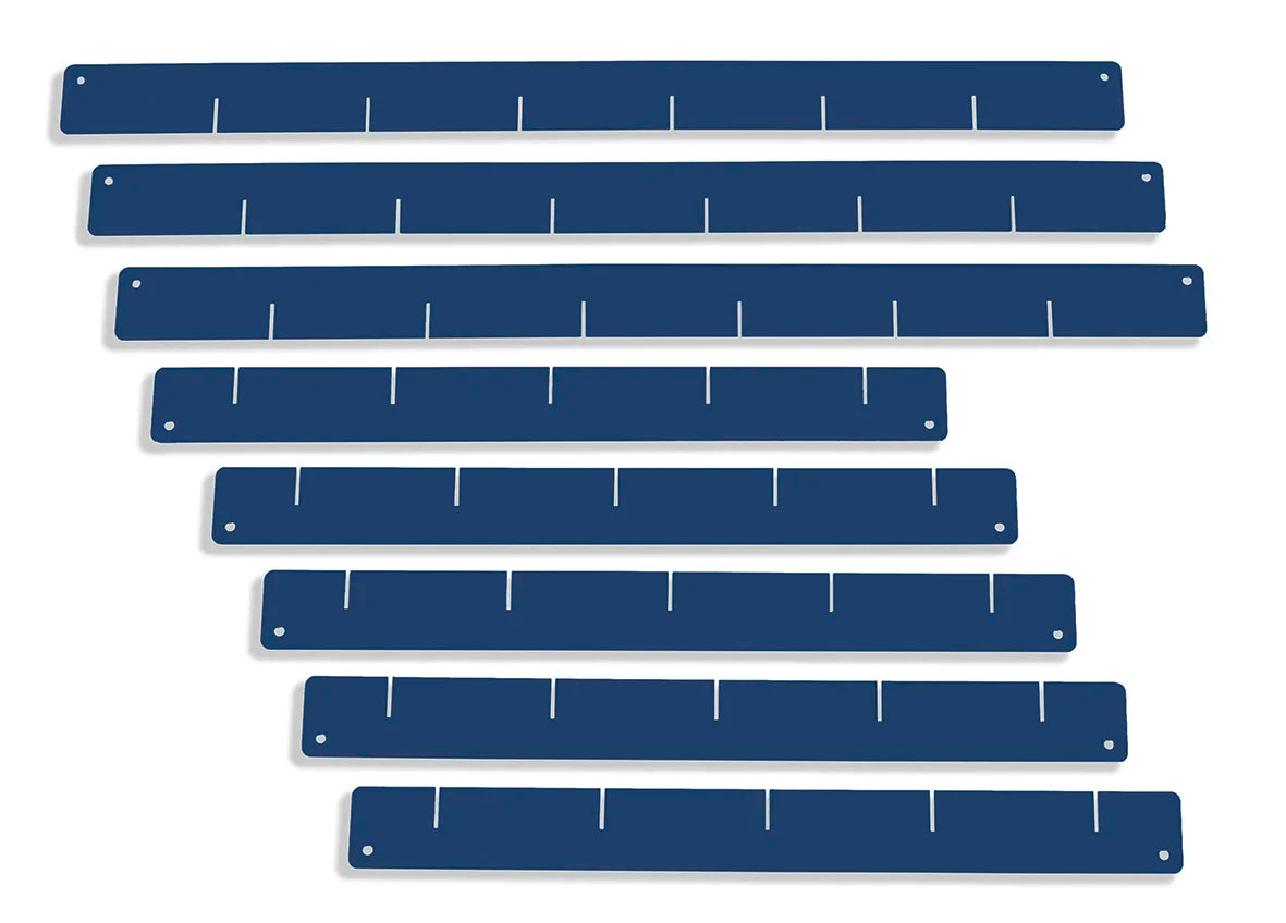 Divisori per cassetti, blu - set, per carrelli da officina