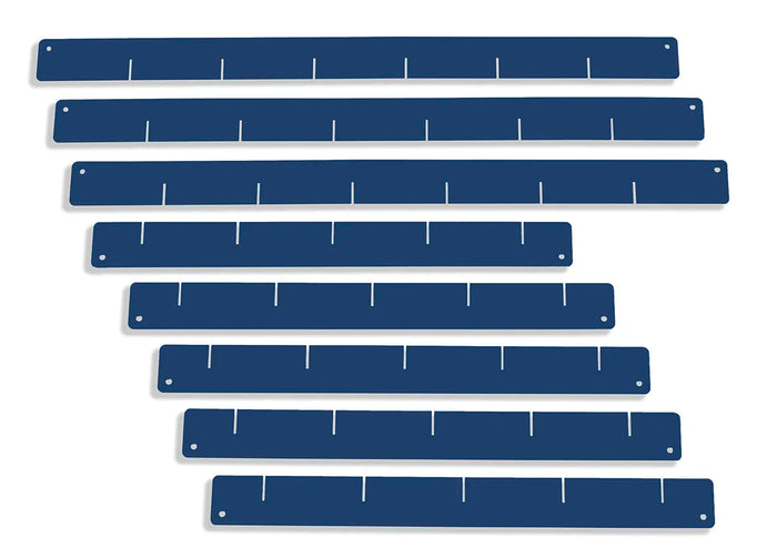 Divisori per cassetti, blu - set, per carrelli da officina