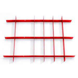 Divisori per cassetti, rossi - set, per carrelli da officina