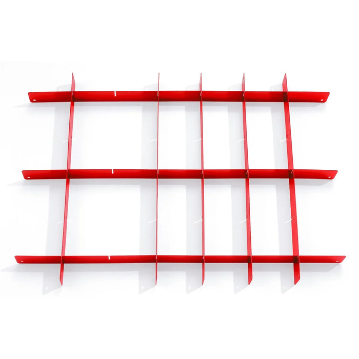 Divisori per cassetti, rossi - set, per carrelli da officina