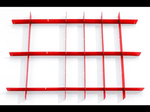 Divisori per cassetti, rossi - set, per carrelli da officina