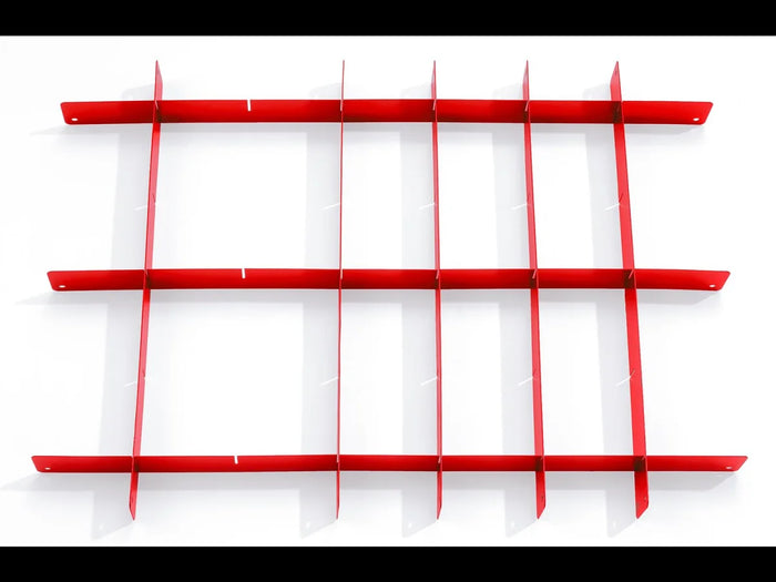 Divisori per cassetti, rossi - set, per carrelli da officina