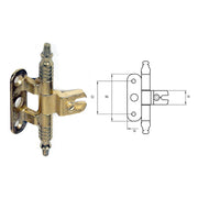CERNIERA PER MOBILI 'A0113' oro- 2 pezzi