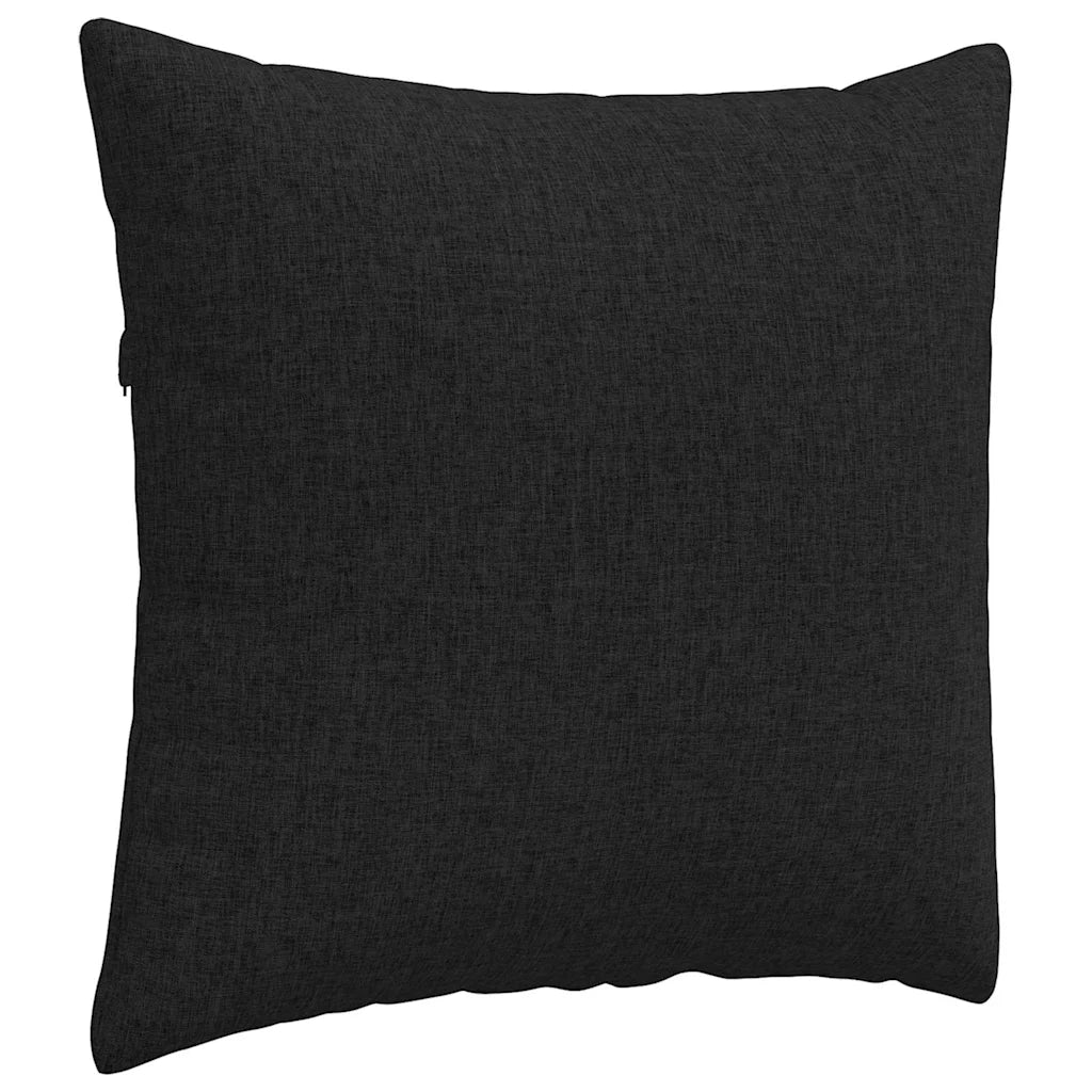 Cuscini da Divano 2 pz | Cuscini per sedie Nero 45 x 45 cm Tessuto