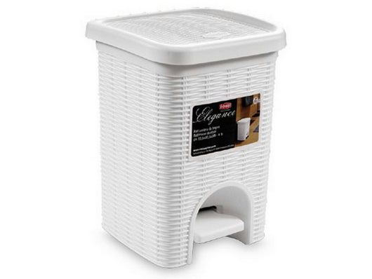 pattumiera bagno elegance lt. 6-cm. 20,5x20,5x28 h col. tortora cod:ferx.vit38202