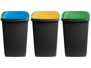 gi= style pattumiera eco solution lt. 45 - cm. 37x36x53,5 h pz.3 cod:ferx.vit51696