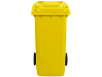 bidone per differenziata lt. 240 - cm. 58x65,5x107 h col. giallo cod:ferx.vit52539