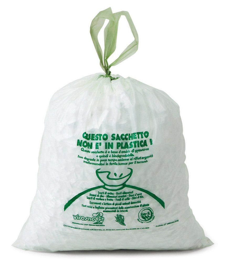 sacco rifiuti biopratico 10 pz cm. 42x45 - lt. 12 cod:ferx.vit27143