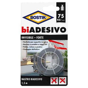 NASTRO BIADESIVO 'INVISIBILE' BOSTIK mm 19x1,5mt - BOSTIK
