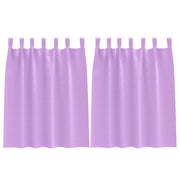 Tende Oscuranti | Tende Blackout con Anelli 2 pz Viola 140 x 140 cm Poliestere