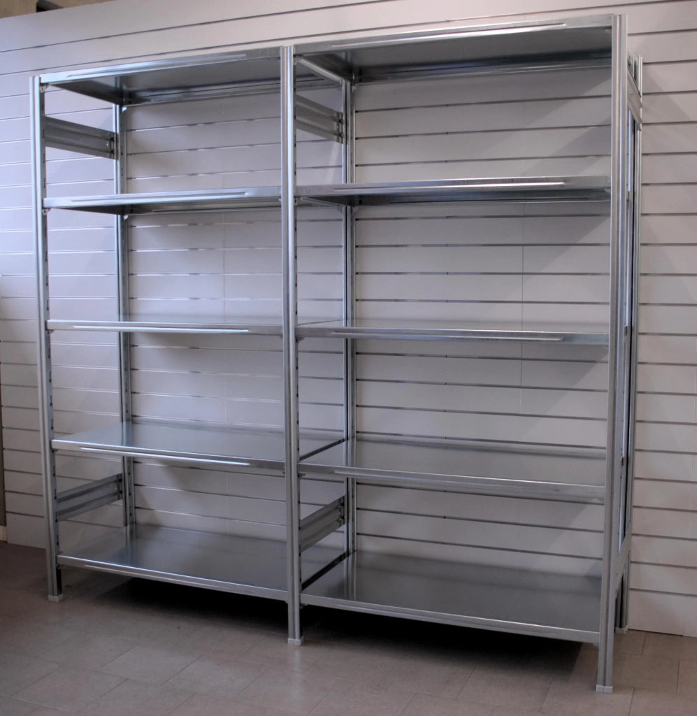 SCAFFALATURA di metallo per magazzino Zincata cm. 91x80x200h