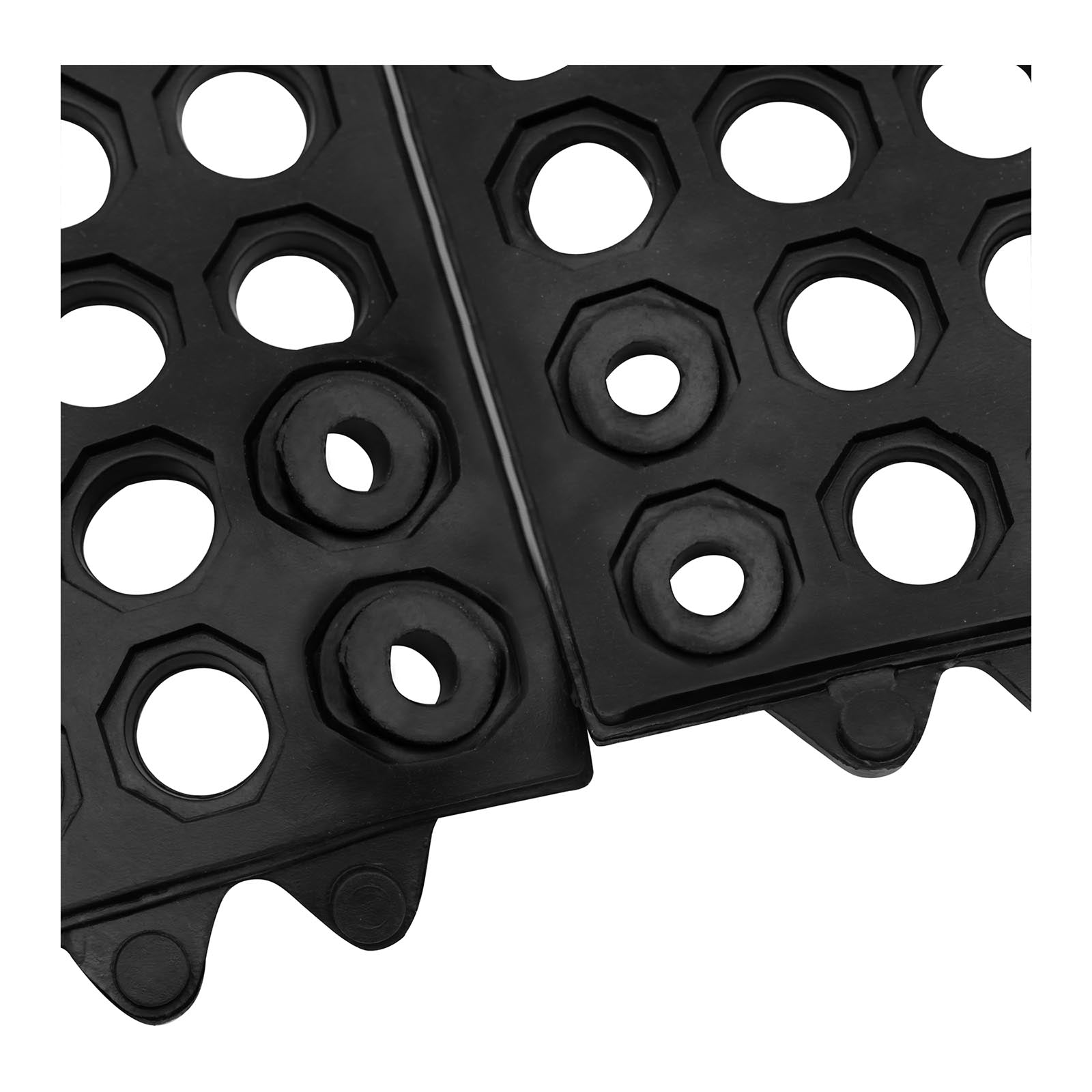 Connettore tappetino in gomma 3,5 x 3,5 x 0,5 cm nero 14_0006101