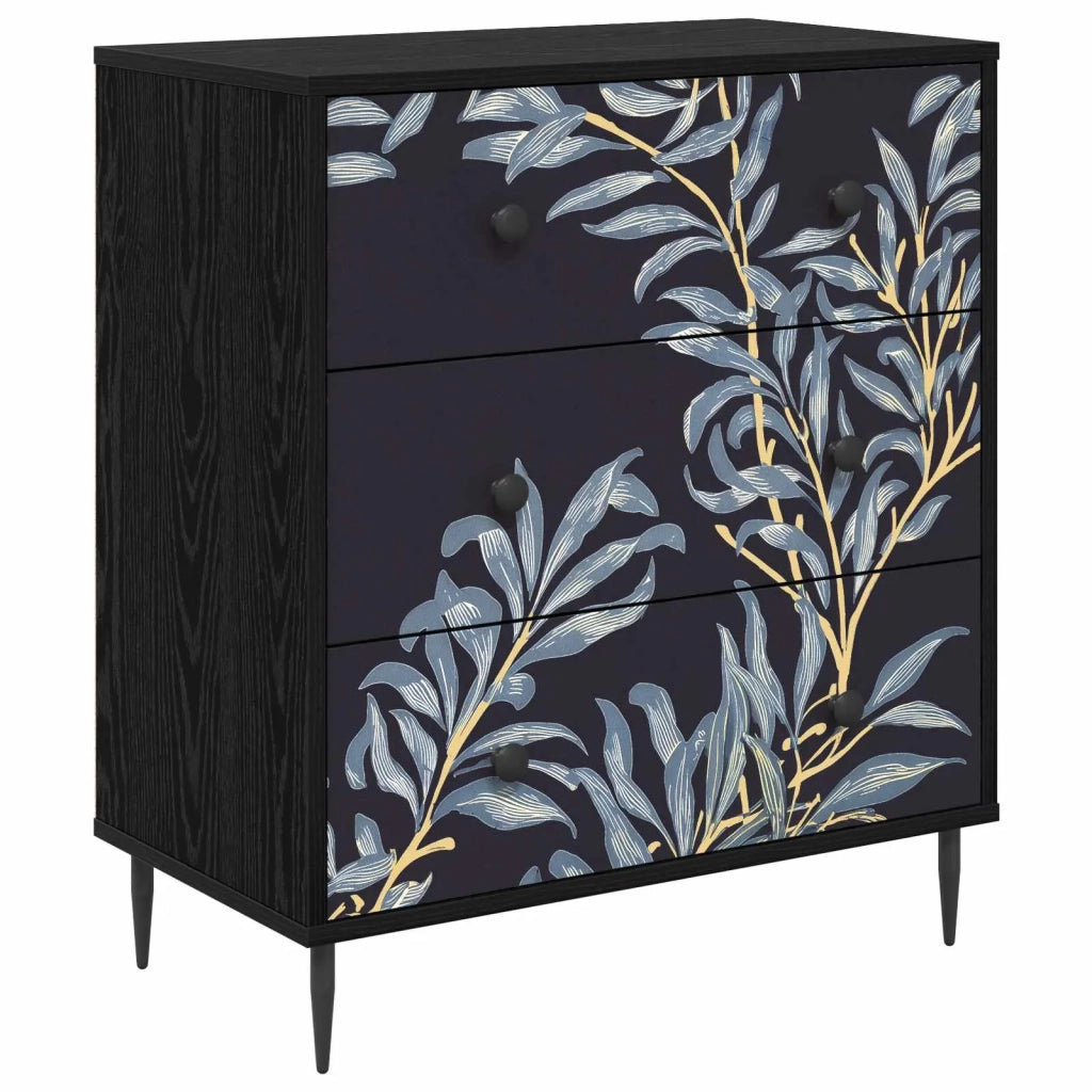 Cassettiera DOKKUM Stampa blu di felce 66 x 36,5 x 76 cm 8007377