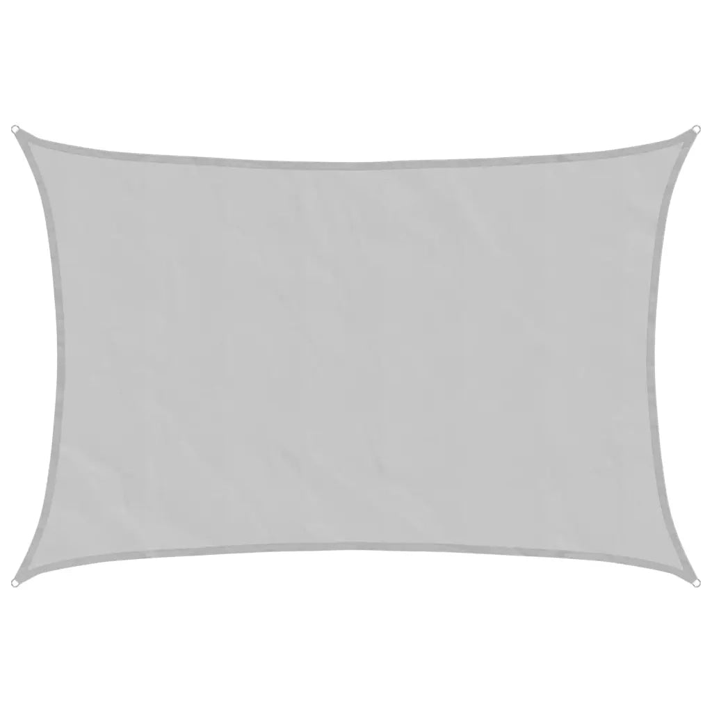Vela Parasole | Telo Ombra | Vela da ombra Grigio Chiaro 3x2 m 100% Poliestere Oxford