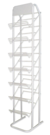 espositore per plastica adesiva capacitó 28 rotoli-7 ripiani cm. 34,5x40x172h cod:ferx.vit22029