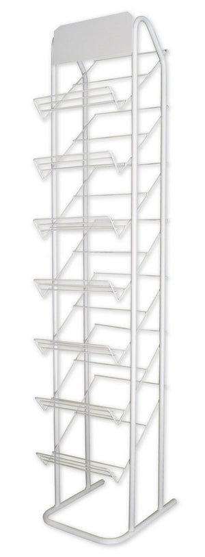 espositore per plastica adesiva capacitó 28 rotoli-7 ripiani cm. 34,5x40x172h cod:ferx.vit22029