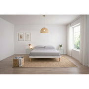 Letto imbottito Matrimoniale 180x190 cm Tessis - Bianco,Similpelle,Con rete