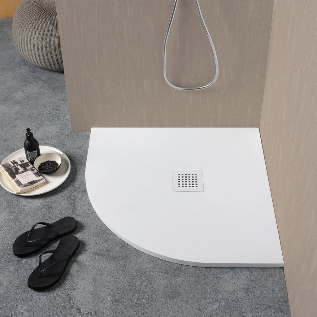 Piatto doccia semicircolare 80x80 in resina