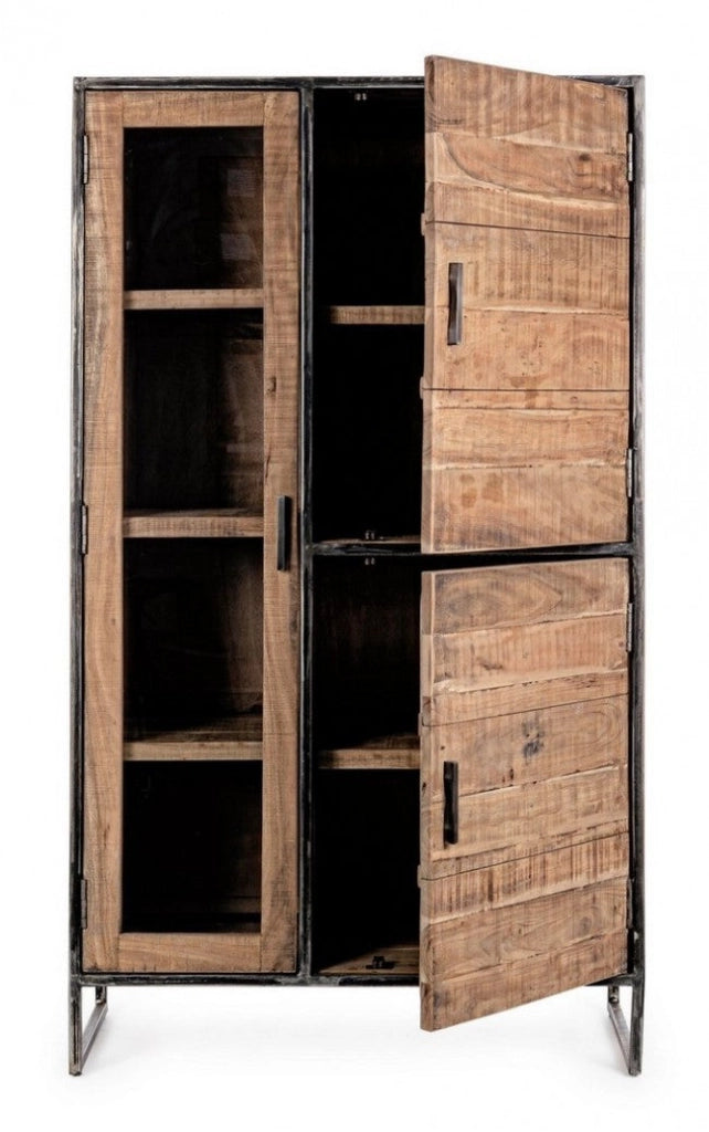 Mobile con Vetrina 3 Ante 90x40x160h cm Elmer