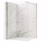 Parete Doccia Rea Flexi Transparent / Chrome 130