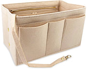 Organizzatore per Borsa - Materiale in Velluto - 12 Cesti - Cesti Rimovibili - Duraturo - Soffice - Mantiene la Forma Borsa - Organizzatore per Borsa