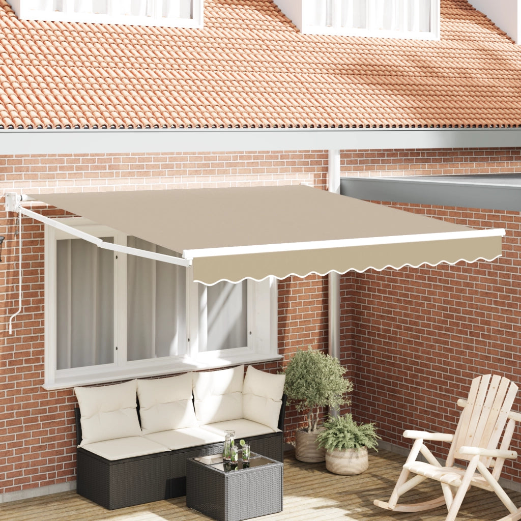 Tenda Retrattile Automatica Beige 350x250 cm