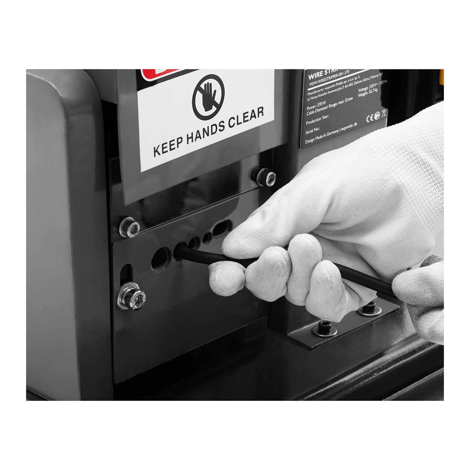 Macchina spelafili in rame 1500 watt 9 ingressi diametro cavo 1 - 43 mm 14_0006263