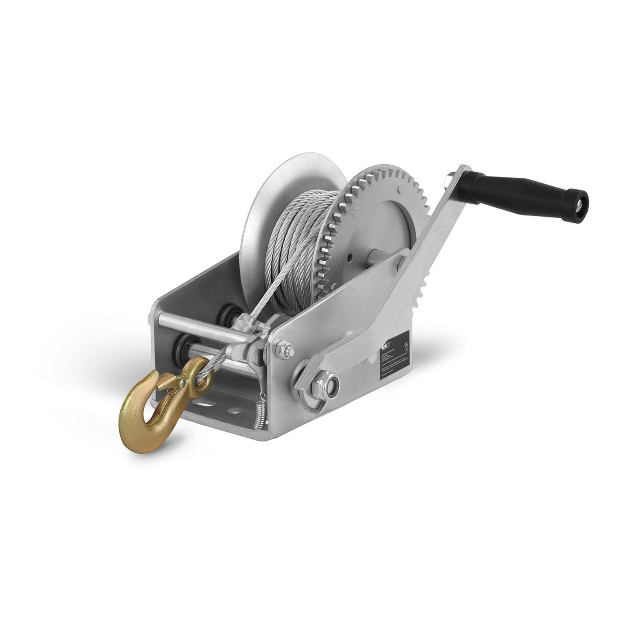 Verricello manuale 1.130 kg lunghezza cavo: 10 m manovella a cricchetto 14_0003875