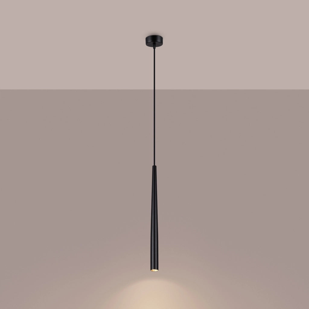 Lampada sospensione tubo nero G9 8W Serena Pure Lume